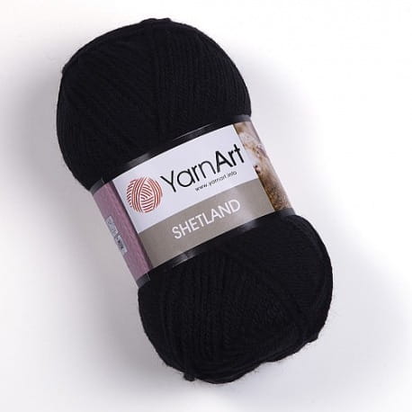 YarnArt Shetland  502 czarny