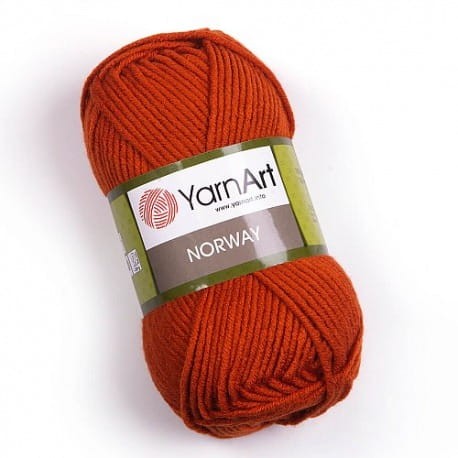YarnArt Norway 847 rdzawy