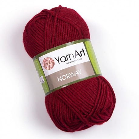 YarnArt Norway 43 wiśniowy