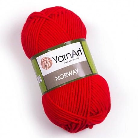 YarnArt Norway 41 czerwony