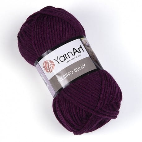 YarnArt Merino Bulky 10094 śliwkowy