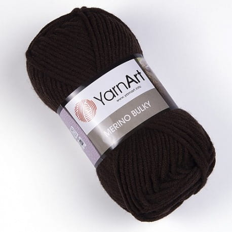 YarnArt Merino Bulky 116 brunatny