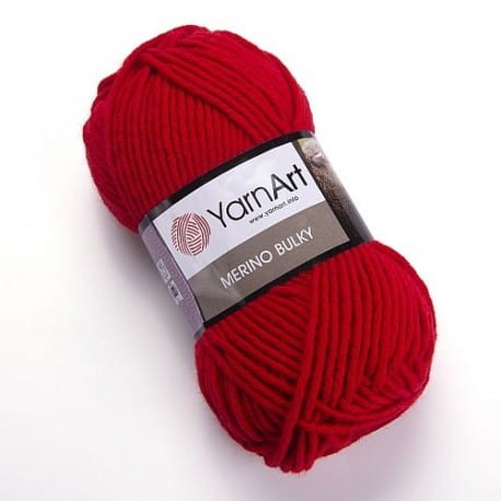 YarnArt Merino Bulky 156 czerwony