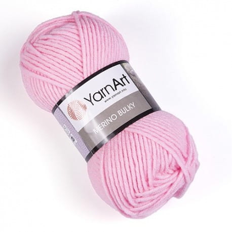 YarnArt Merino Bulky 217 pastelowy róż