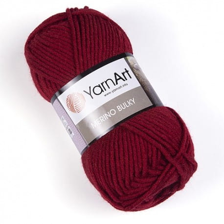 YarnArt Merino Bulky 3024 wiśniowy
