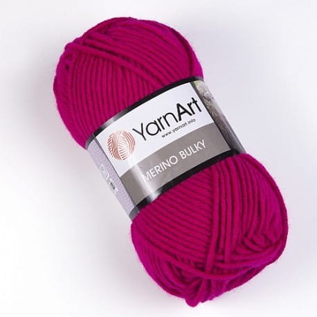 YarnArt Merino Bulky 8041 amarantowy