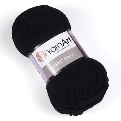 YarnArt Merino Bulky 585 czarny