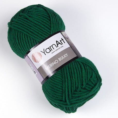 YarnArt Merino Bulky 338 zielony