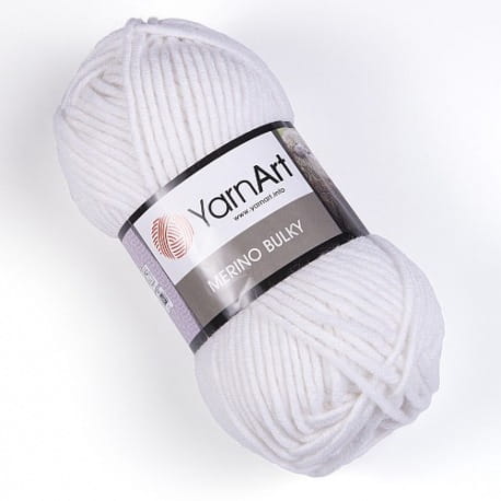 YarnArt Merino Bulky 501 biały