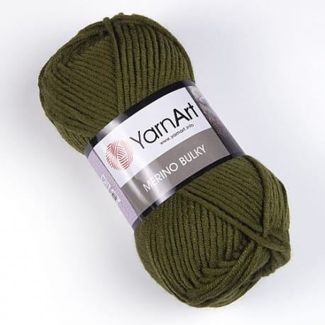 YarnArt Merino Bulky 530 zgniła zieleń