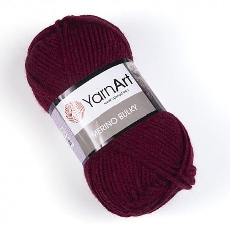 YarnArt Merino Bulky 577 bordowy