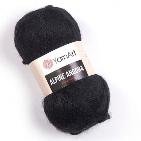 YarnArt Alpine Angora 331 czarny