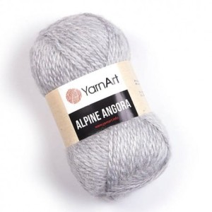 YarnArt Alpine Angora 334 szary