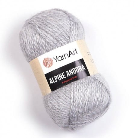 YarnArt Alpine Angora 334 szary