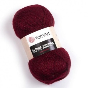 YarnArt Alpine Angora 341 bordowy