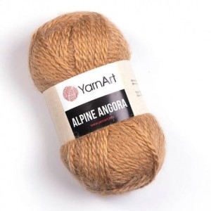 YarnArt Alpine Angora 345 karmelowy