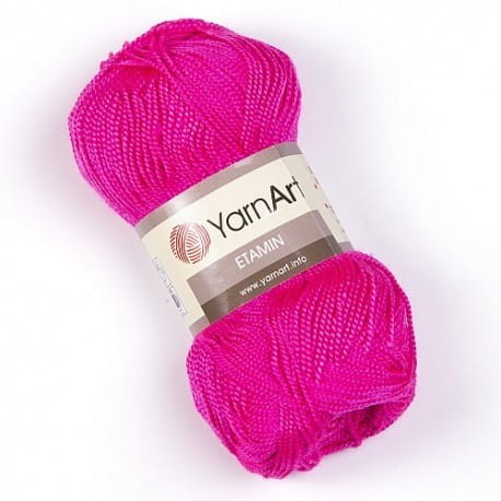 YarnArt Etamin 460 neonowy różowy