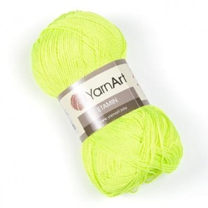 YarnArt Etamin 459 neonowy żółty