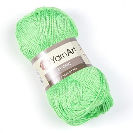 YarnArt Etamin 457 neonowy zielony