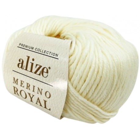 Alize Merino Royal 62 kremowy