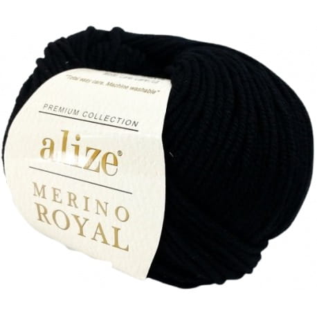 Alize Merino Royal 60 czarny