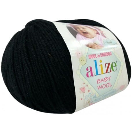 Alize Baby Wool 60 czarny