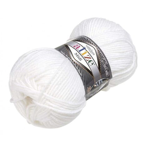 Alize Superlana MIDI 55 biały