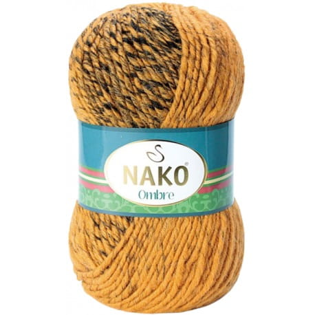 Nako Ombre 20315 musztardowy i czarny