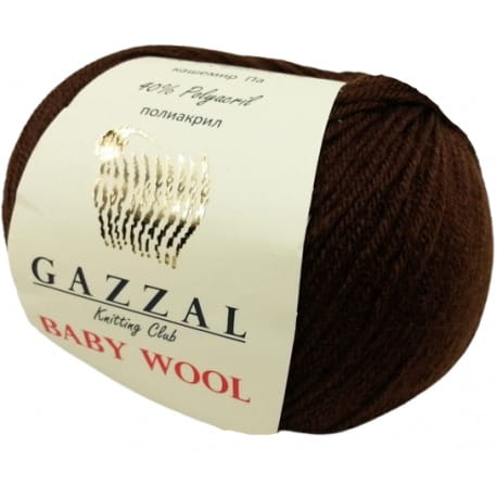Gazzal Baby Wool 807 brązowy