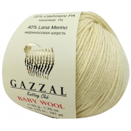 Gazzal Baby Wool 829 jasny beż