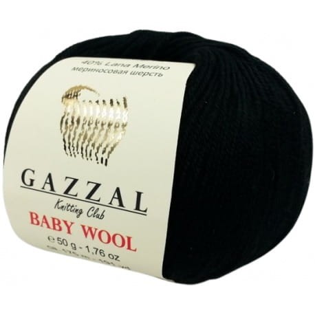 Gazzal Baby Wool 803 czarny