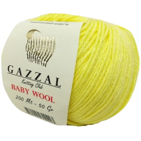 Gazzal Baby Wool 833 żółty