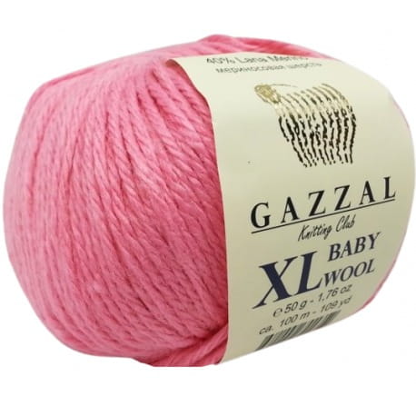 Gazzal Baby Wool XL 828 cukierkowy róż