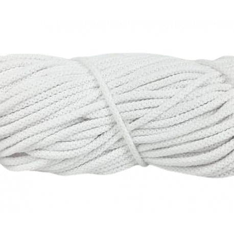 Sznurek bawełniany 5mm kolor biały