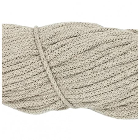 Sznurek bawełniany 5mm kolor beżowy 2