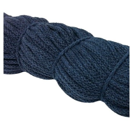 Sznurek bawełniany 5mm ciemny jeans 450