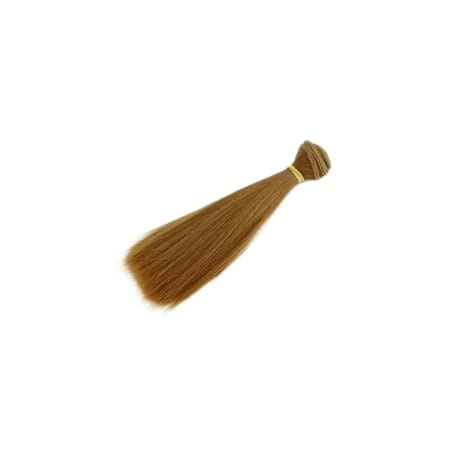 Włosy dla lalek 22 cm PROSTE ciemny blond