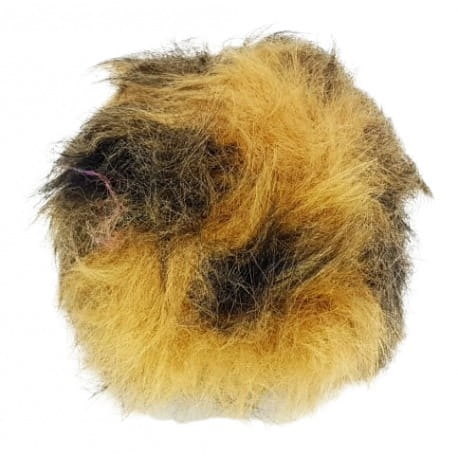 Pompon 9cm brązowy melanż