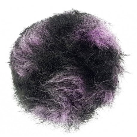 Pompon 9cm fioletowy melanż