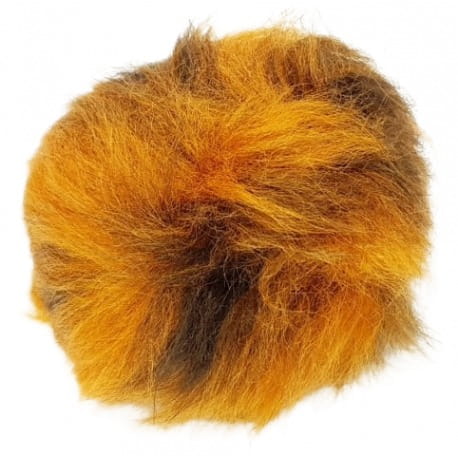 Pompon 9cm pomarańczowo melanż