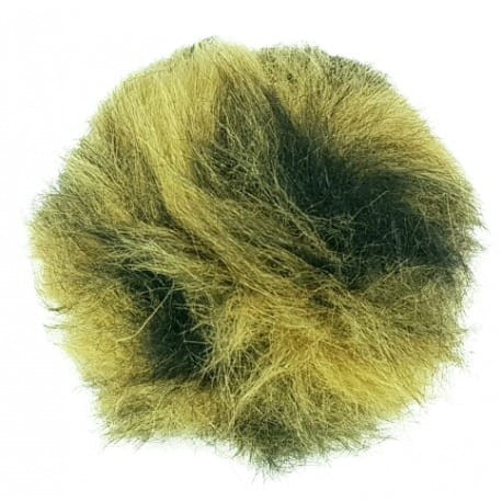 Pompon 9cm zielony melanż