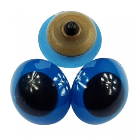 Oczy do maskotek 30mm niebieskie 2szt.