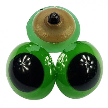 Oczy do maskotek 30mm zielone 2szt.