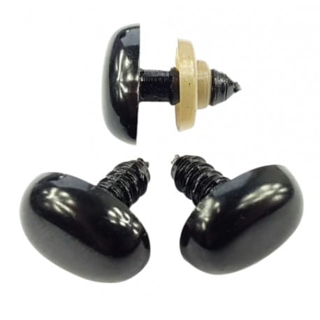 Nos do zabawek 13x16mm czarny