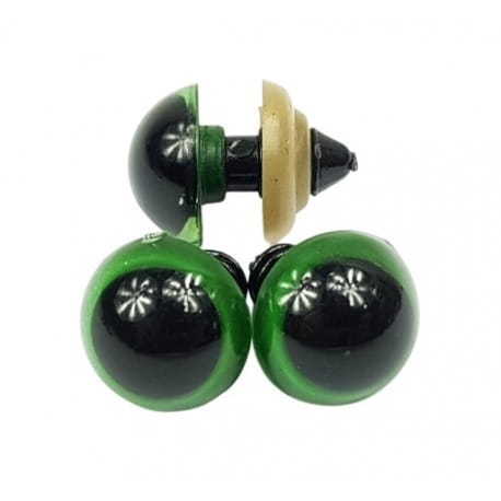 Oczy do maskotek 7mm zielone 2szt.