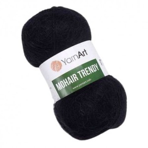 YarnArt Mohair Trendy 102 czarny