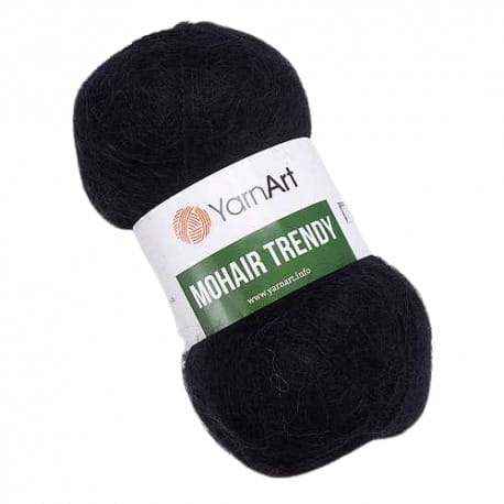 YarnArt Mohair Trendy 102 czarny