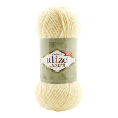 Alize Alpaca Royal New 001 kremowy