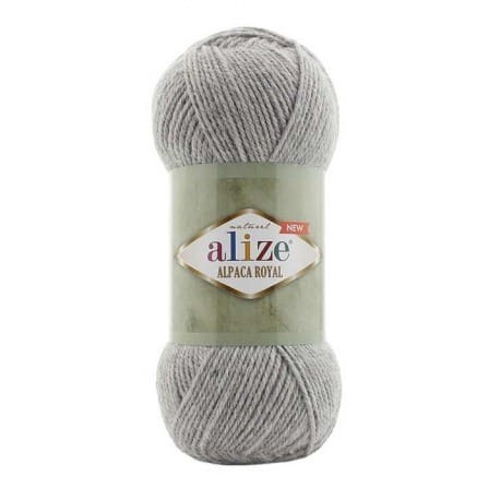 Alize Alpaca Royal New 021 popielaty