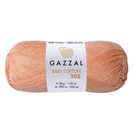 Gazzal Baby Cotton 205 łosoś 503